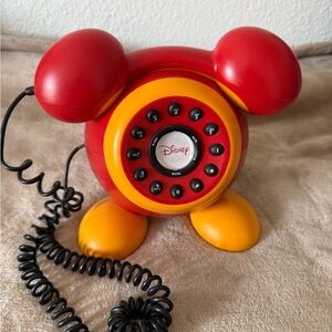 Disney Mickey Mouse Red and Orange Telephone